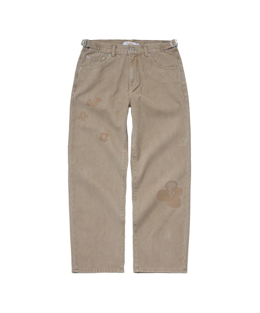 Kkotte Pixie Garden Garment Washed Pants (Sand)