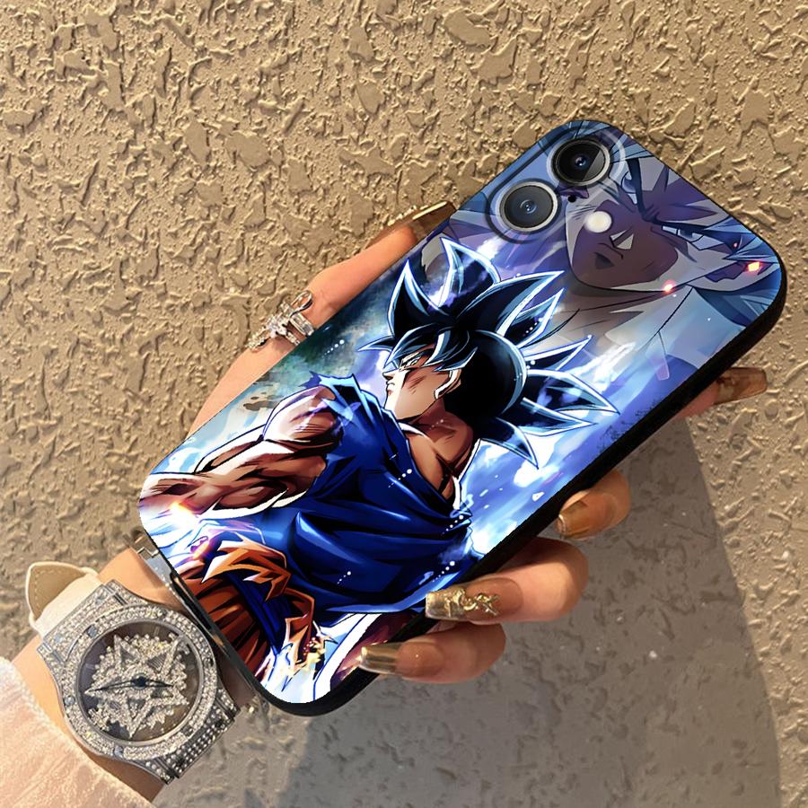 Case for iPhone XS Max XR 13 12 11 17 Pro Max 7 8 15 16 14 Plus 17Air Black Soft Phone Cover Dragon Ball Z Universe Goku
