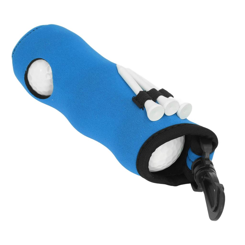 Ball Tee Holder Carry Bag Neoprene Portable Small Ball Holder Pouch with 3 Balls and 3 Tees for Men