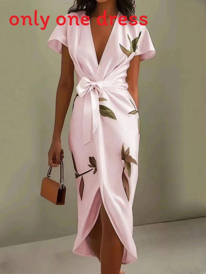 Urban Fashion Dress With Satin Print And Splice Design For Summer 2025