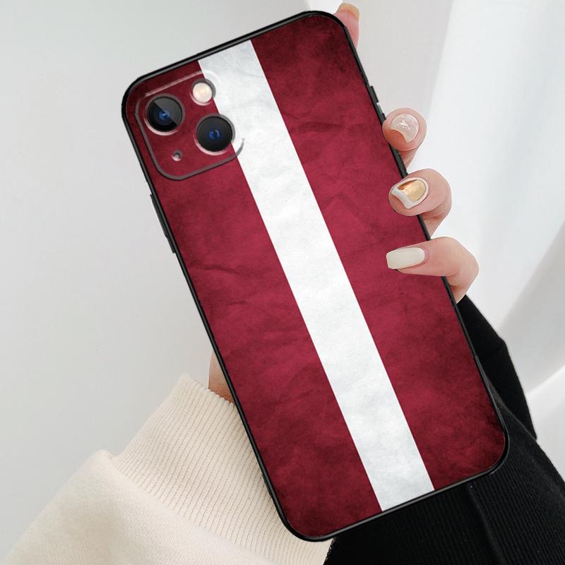 Latvia Flag  Back Cover For Apple iPhone 11 12 13 14 Pro Max Mini 6S 7 8 Plus XR X XS Max SE Phone Case