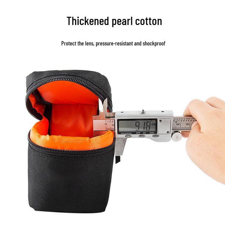 Beixin Thickened Mirrorless SLR Camera Lens Bag with Ball Head Holder for Outdoor Photography