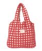 210NOUVE Karierte Boa Schultertasche, Rot, Große Tragetasche [55K210G352-13]