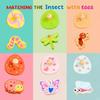 Holzeier Puzzle Montessori Spielzeug Blume Insekt Steckpuzzle Zuordnungsspiele Feinmotorik Frühe Lernspielzeuge Geschenke für Kleinkinder
