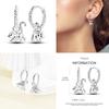Fashion 925 Silver Luminous Shell Earrings For Women Pave CZ Heart Shape Star Moon Hoop Earrings Engagement Wedding Jewelry