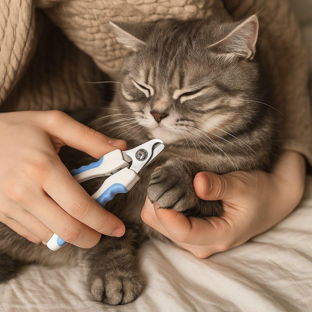 Non-slip Handle Cat Nail Clippers Stainless Steel Dog Nail Trimmers Clipper Pet Cleaning