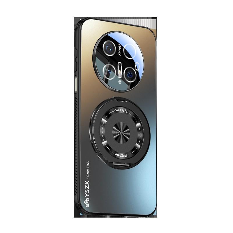 Matte Magnetic Phone Case Pura 70 Pro With Kickstand Shockproof Full Coverage Heat Dissipation Camera Protection