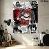 Kurumi Wall Tapestry Aesthetic Wall Hanging Printed Fabric Blanket Decorative Tapestries For Bedroom Living Room Home Decor