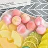 20pcs Handmade Honey Peach Model Cartoon Artificial Peach Fruit Material  Bonsai