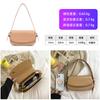 Popular Versatile Trend Messenger Bag Fashionable Commuter Small Square Bag New High-end Retro Casual Bag Solid Color Bag