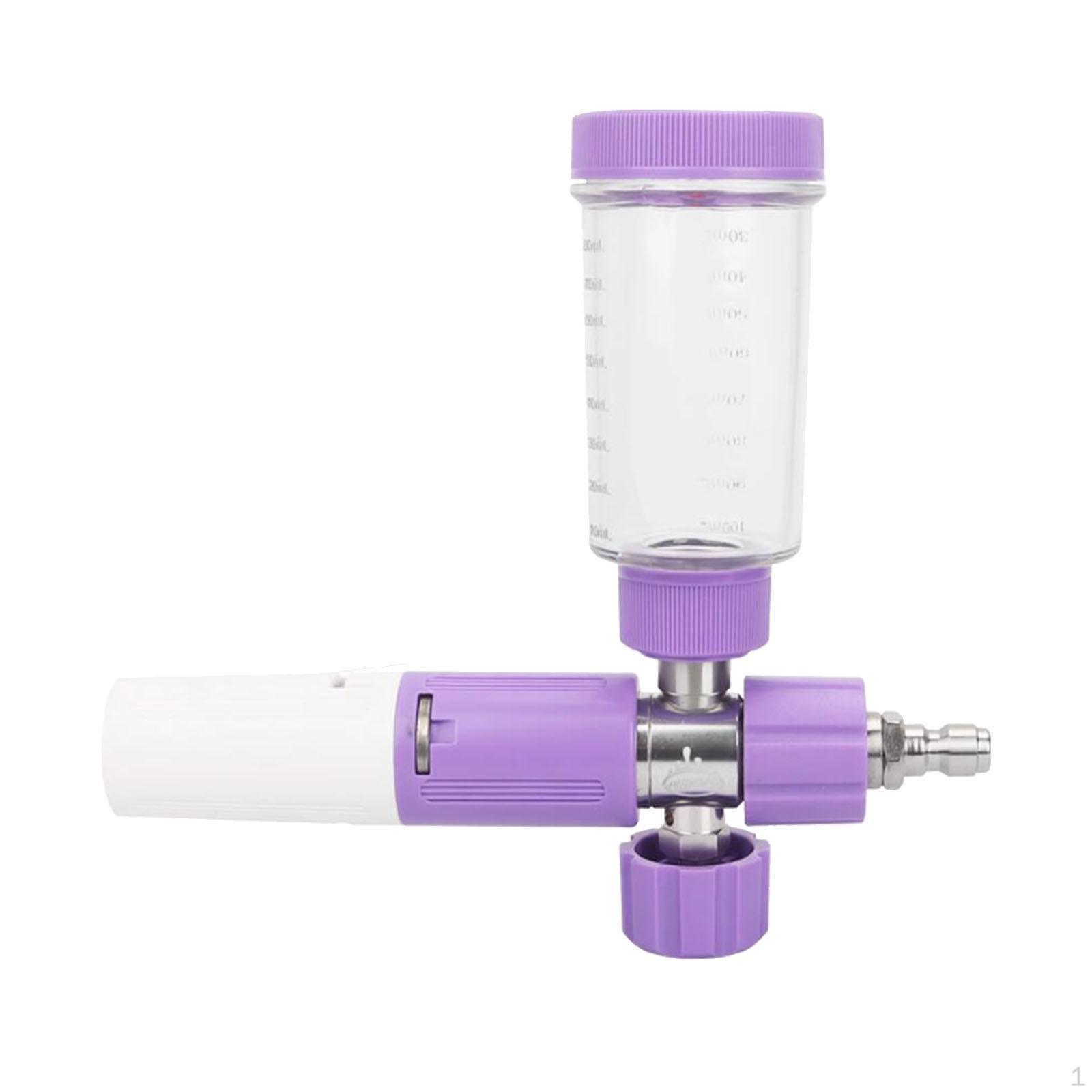 

Пенный распылитель для мойки высокого давления 1/4 быстросъемное соединение, портативный, прочный, профессиональный 100 мл мыла фиолетовый