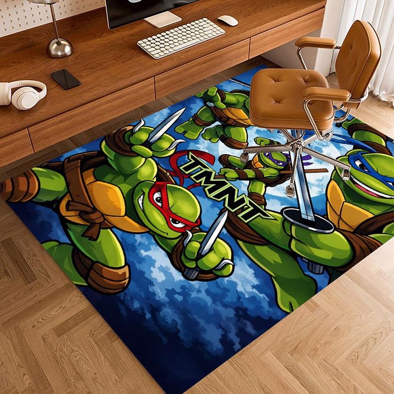 Turtles Time Retro Arcade Art Carpet Doormat Printing Art Bathroom Mat Room