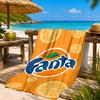 Fanta Orange Refreshment Beach Towel, Quick-drying, Easy to Care for, Suitable for Both Fitness and Beach Vacations,Sports Essential