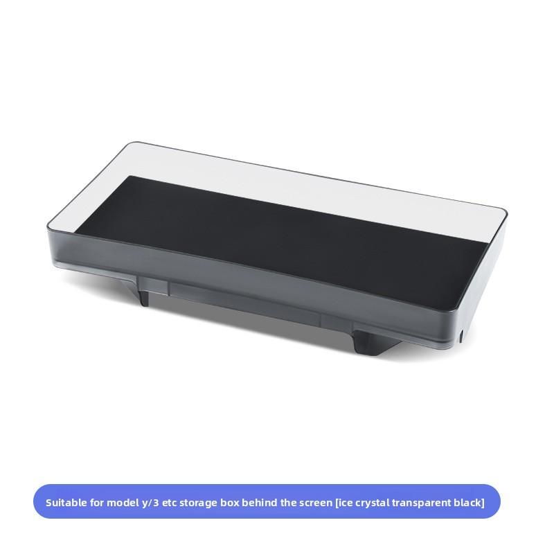 Car Sticker For Tesla 3 Y Juniper Highland 2025 2026 ETC Card Storage Box Ice Crystal Transparent Box Wholesale Car Accessories