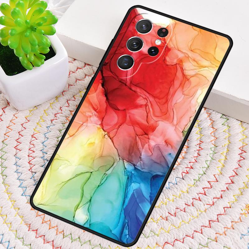 Beachy Pastel Abstract Painting Phone Case for Samsung Galaxy note 10 pro S26 Ultra S23 S24 FE S25 S21 S22 PLUS shockproof Cove