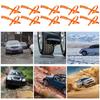 Snow Chains for Car Tires 10 Pieces Zip Ties for Tires In Snow Anti-Slip Wheel Zip Ties for Sedan SUV Truck Outdoor Winter