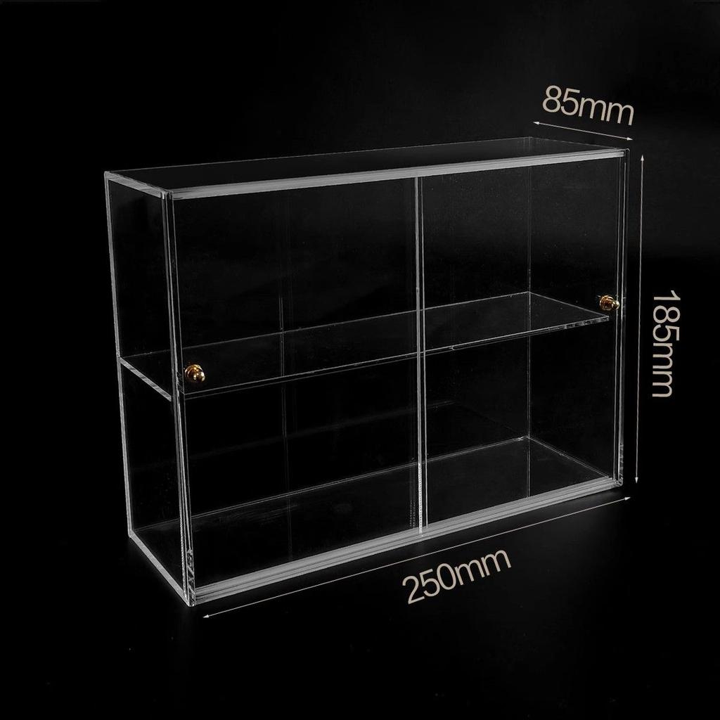 Acrylic Display Case,Display Cabinet for Mini Figures,Clear Desktop Storage Box Cabinet Organizer for Toys,Collections and Stone