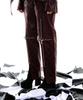 OZOD Python Zipper Pants_Wine