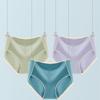 4 Teile/satz Süße Mädchen Einfarbig Slips Bequeme Atmungsaktive Baumwolle Nahtlose Hohe Taille Höschen Große Größe Casual Unterhosen