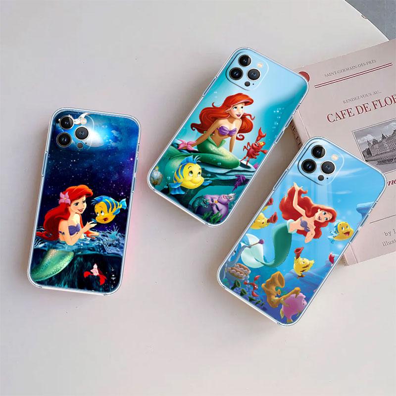 The Little Mermaid Transparent Phone Case for Motorola Moto Edge 20 30 40 50 S30 Fusion Ultra Pro Neo Lite