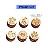6Pcs Christmas Themed Stamp Head for Wedding Invitations Christmas Card Envelope Decoration Embossed Sealing Stamp
