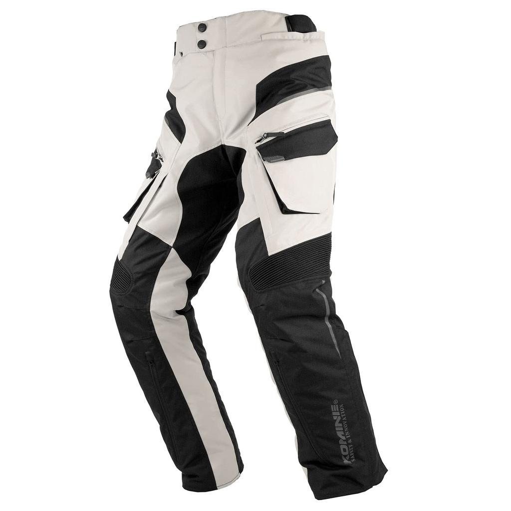 KOMINE Motorcycle Protective Pants CE Rama 4XL Full-Year PK-929, All-Season, Breathable, Waterproof, Protective, Design, 07-929, Ivory,