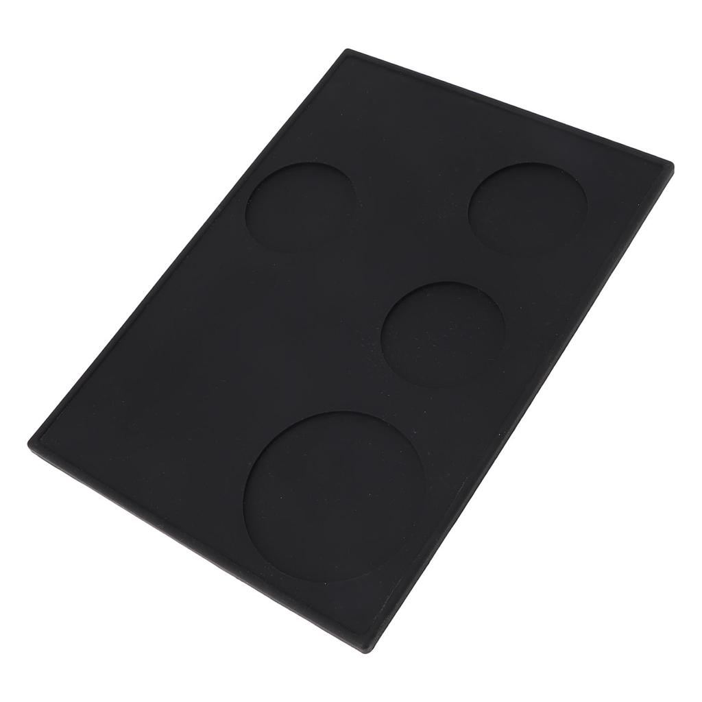 Coffee Tamping Mat Silicone Anti Slip Multiple Slots Coffee Tamper Pad for Home Kitchen Bar Coffee