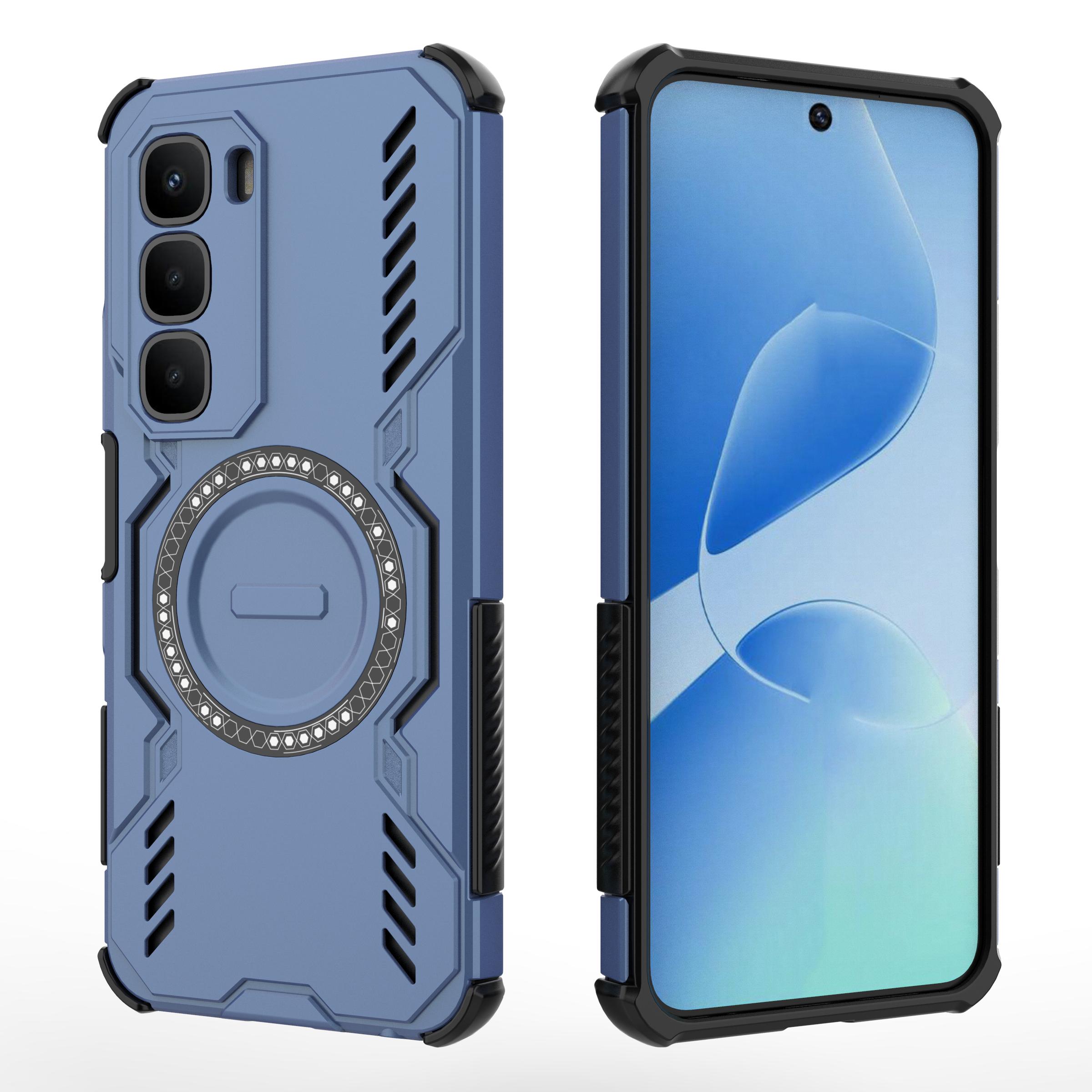 

For Infinix Hot 60 4G TPU Case Phone Armor Bumper For Infinix Hot 60 4G Heat dissipation Phone case Cover For Infinix Hot 60 4G Infinix Hot 60 синий