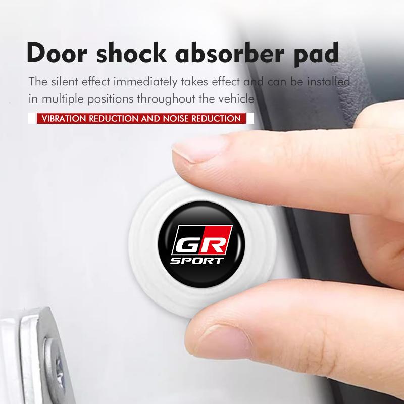Car Door Shock Absorbing Pad Car Trunk Shock Insulation Pad For Toyota chr Corolla Camry rav4 Yaris hilux prius avensis