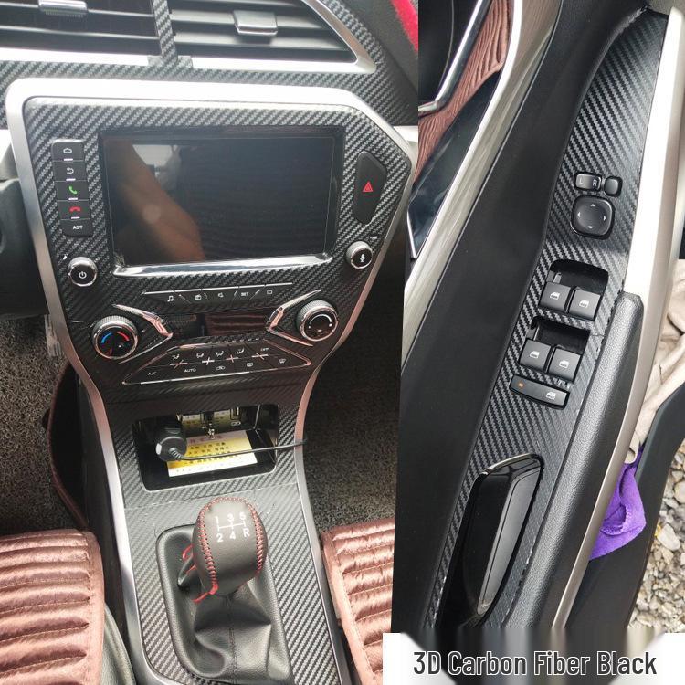 Carbon Fiber Gear Shift Decor Sticker for Haima S5 Young Youth Edition