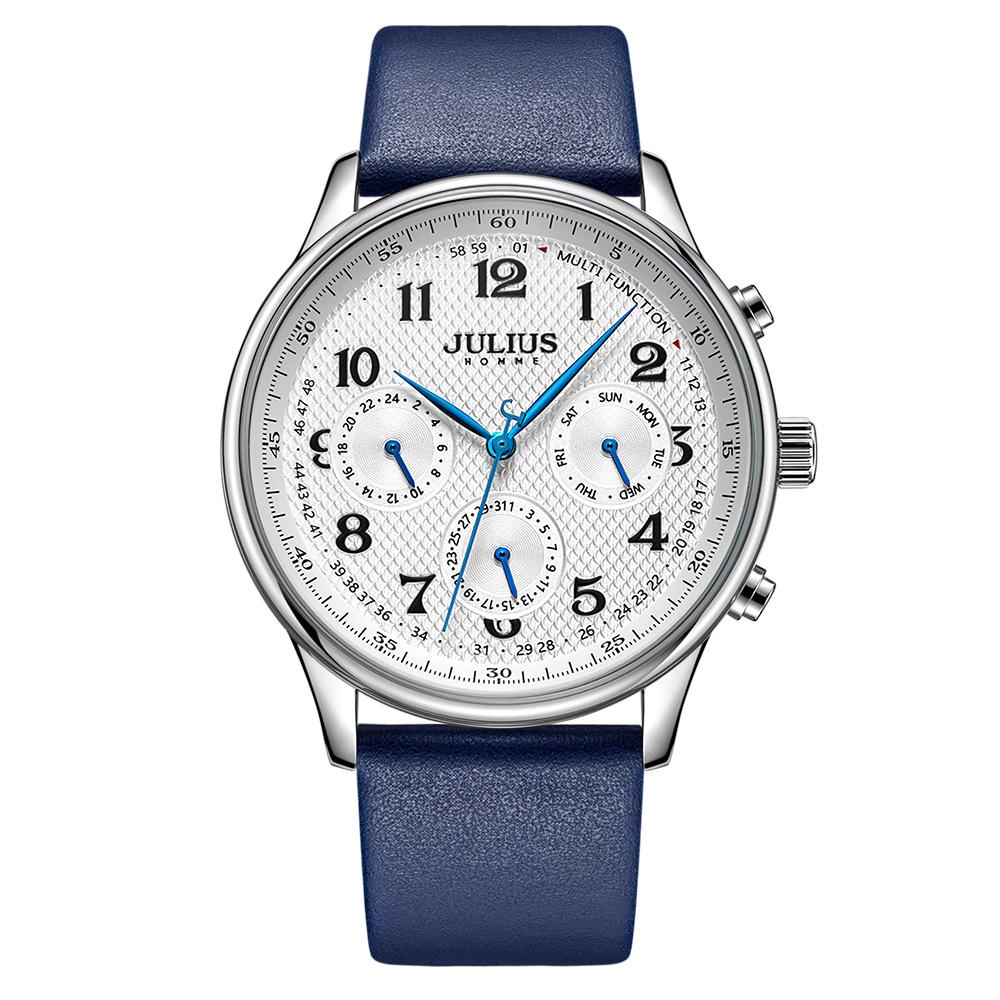Jyullieoseu Jah-108 Men'S Leather Watch
