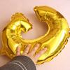 Elegant Gold Silver 16" Foil Letter Number Balloons For Birthday Party Decor
