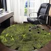 1pc Tree Rings Growth Office Round Area Rug, Indoor Mat Suitable ForOffice, Under Office Chairs Bedroom Living Room Home Decor, Room Decot029