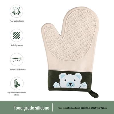 Abay Silikon Zwei-Finger Bären-Ofenhandschuhe (Paar)