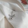 Metal Ball Drop Earrings for Womans New Two Wear Way Round Fashion Korean Fashion Jewelry Gothic Girlsimple Earrings