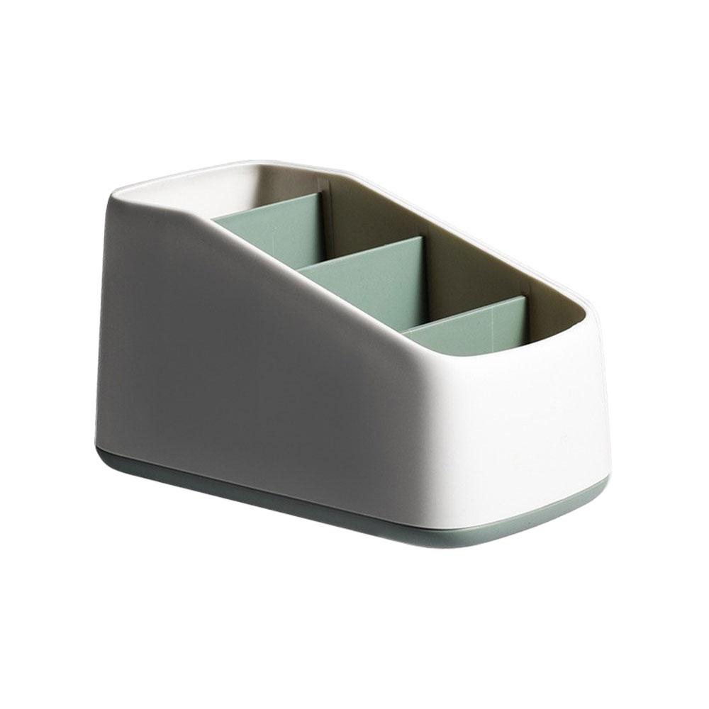 TV Remote Control Holder Table Storage Box 4 Grid Desktop Tidy Organizer Case