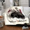 Naruto Character Customize Text Blanket Gift Customizable Blanket Soft Warm Cozy Perfect for Sofa Home Decor Couch Office Four Seasons Universal