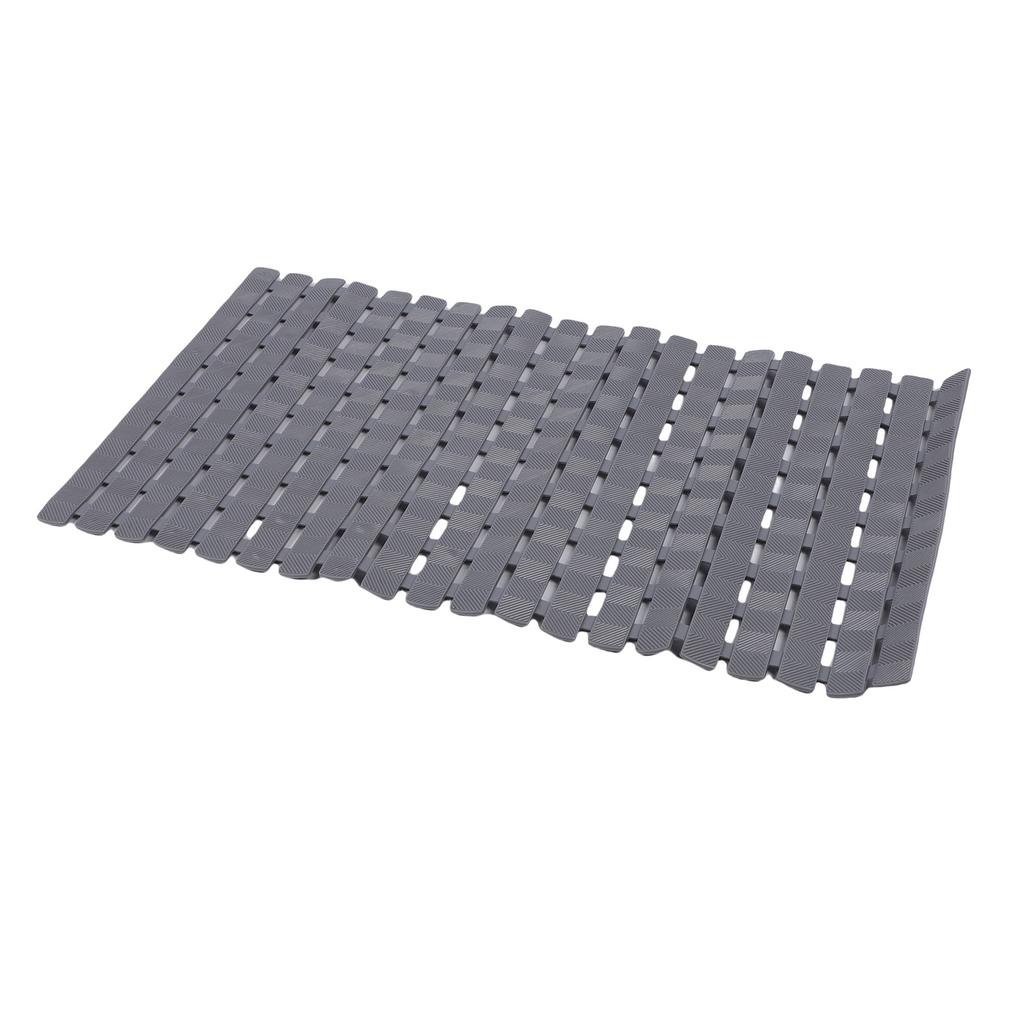 Badewannenmatte Rutschfest mit Saugnäpfen Ablauflöchern Weiche PVC Duschbodenmatte für Badezimmer