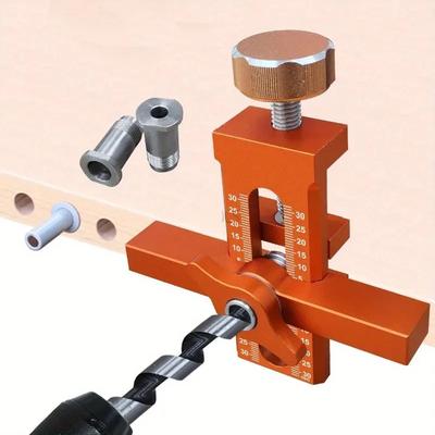 2 In 1 Cabinet Door Installation Positioner,6/8/10mm Rebounder Punched Mounting Jig Wardrobe Cabinet Door Panel Installation Jig