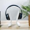 Stabiler Stützbügelhaken für Over-Ear-Kopfhörer Holz-Desktop-Ausstellungsbügelständer mit rutschfester Basis