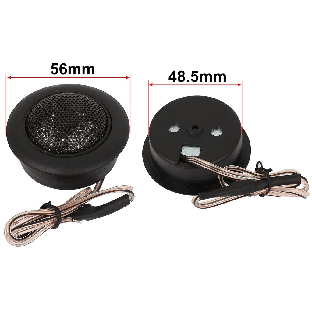 uxcell Car Tweeter, Flush Mount Stereo Audio Dome Tweeter, 800W, Pack of 2
