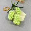 5pcs  Artificial Hyacinth Orientalis Flower Branch with Green Leaves Three Forks Hyacinth