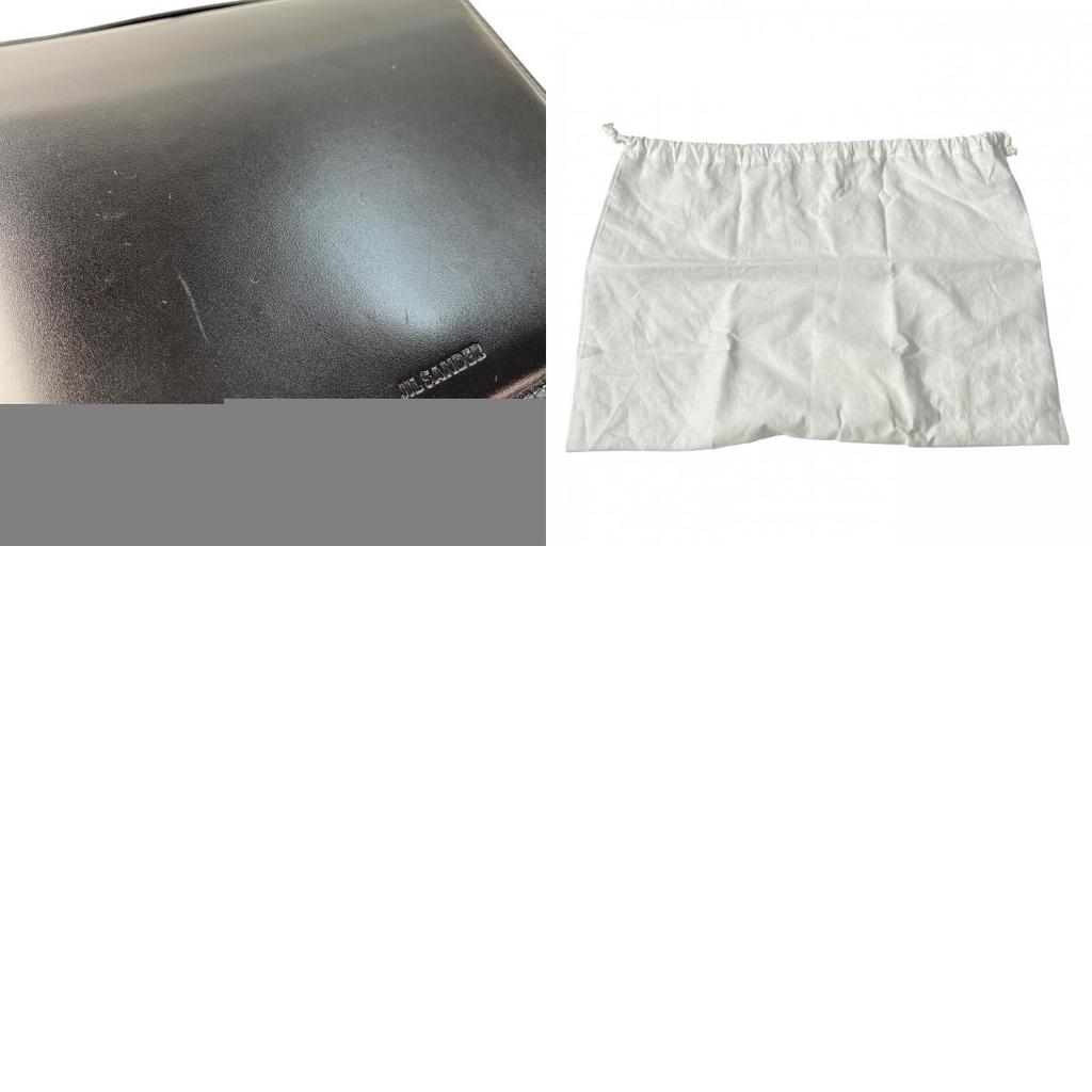 Used JIL SANDERShoulder Bag Black Leather Women