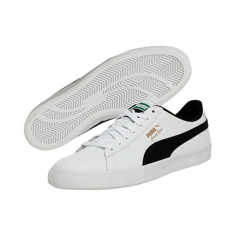 Puma Court Star Vulc Fs Sports Low-Top Skate Shoes Unisex Sneakers White Black 369287-02