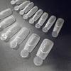 140PCS Matte Surface French Nail Dual Forms Thin Acrylic Nail Tips  French Manicure Tool