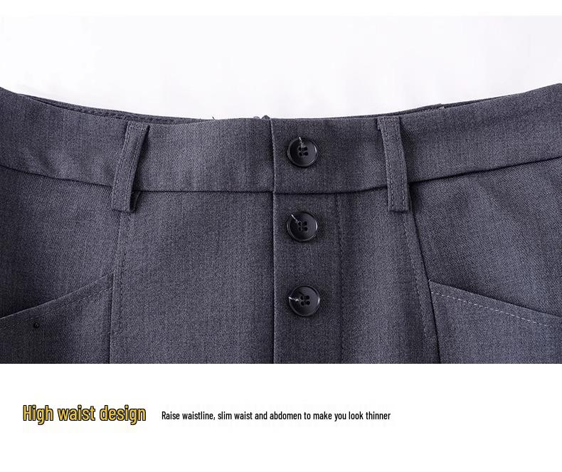 Damen hochtaillierter, schlankmachender Midirock für Frühling & Herbst 2025