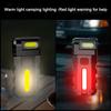 Magnetic LED Flashlight 180 Degree Rotating Head Mini Flashlight Waterproof Compact Magnet Work Light For Outdoor Emergency New