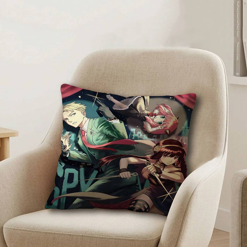 Japan Anime SPY FAMILY Personalized Pillow Cover Kids Bedroom Wild Party Decor Pillowcase kid Birthday shower Gift