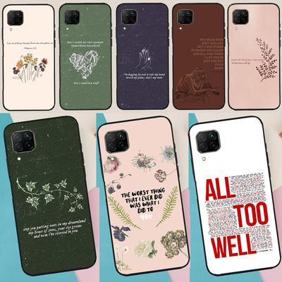 All Too Well Lyrics For Huawei P40 P20 P30 Lite P60 Pro Nova 12i 12s 11i 10 9 SE 5T Y91 Y90 Y60 Y70 Y72 Y61 Case