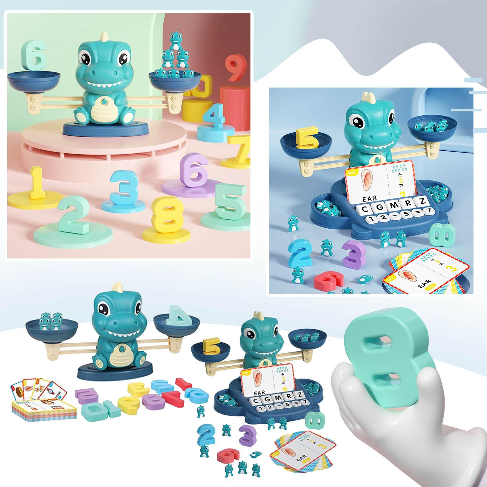 

Математическая балансирующая игрушка динозавра для мальчиков и девочек, игрушка Монтессори с буквами для детей 3 лет, образовательная, детский сад, дошкольный возраст, раннее обучение